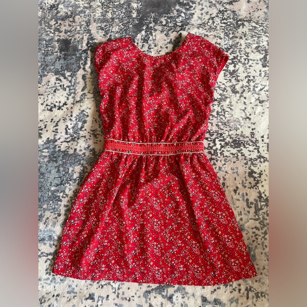 Red Floral Opulence Dress size 1 (XS-S)